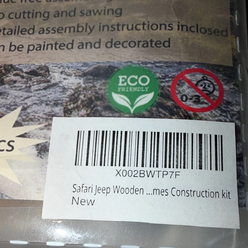 Wooden Jeep Safari 3D‎ Puzzle Kit Assembly